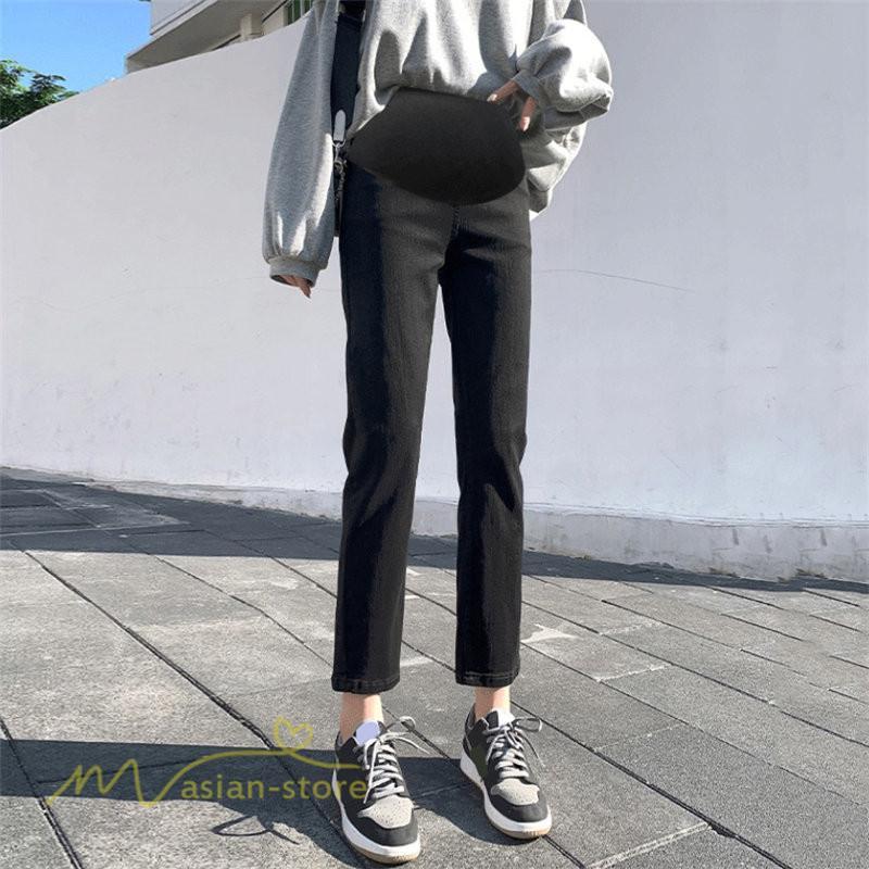 パンツ レギンス | マタニティ パンツ デニムパンツ レディース ジーンズ 妊婦服 産前 マタニティウェア 9分丈 8分丈 大きいサイズ テーパード デニム 着痩せ 日常感 ボトムス