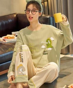 パジャマ ルームウェア | パジャマ ルームウェア レディース 春秋 長袖 パジャマ 綿ルームウェア 20色 上下セット 可愛い ナイトウェア Tシャツ 寝巻き 室内着 ホームウェア ロングパンツ