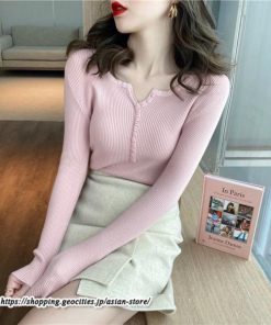 ニット・セーター | カットソー ニット レディース リブニット 長袖 秋冬 春 トップス スリム ストレッチ インナー 無地 着痩せ 長袖ニット 長袖カットソー プルオーバー 通学通勤