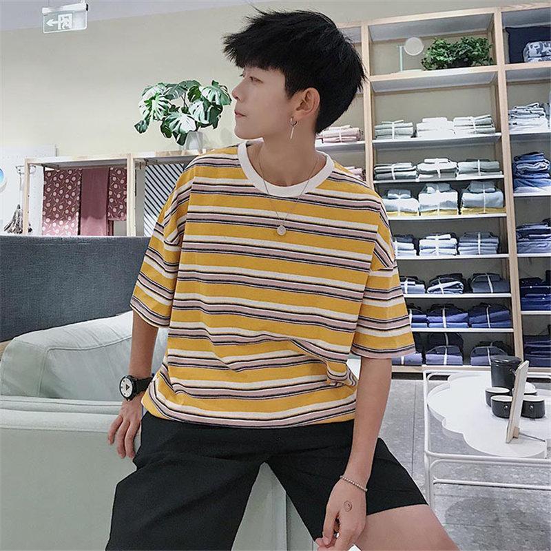 Tシャツ | Tシャツ メンズ 半袖 ボーダー カットソー カジュアル 大きいサイズ 夏新作 サマートップス プレゼント ギフト クルーネック ゆったり 上品