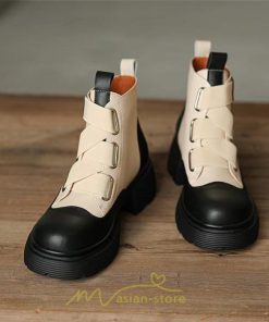 ショートブーツ | レディース 歩きやすい ワークブーツ 楽チン 痛くない ラウンドトゥ 美脚 厚底 カジュアル 通勤 通学 旅行 50代 30代 お出かけ 40代 20代