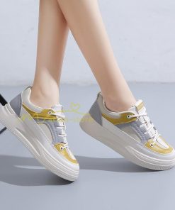 スニーカー | スニーカー　レディース レディースシューズ ローカット 靴 フラットシューズ ぺたんこ ウォーキングシューズ 厚底スニーカー Pu革 厚底靴 歩きやすい 美脚