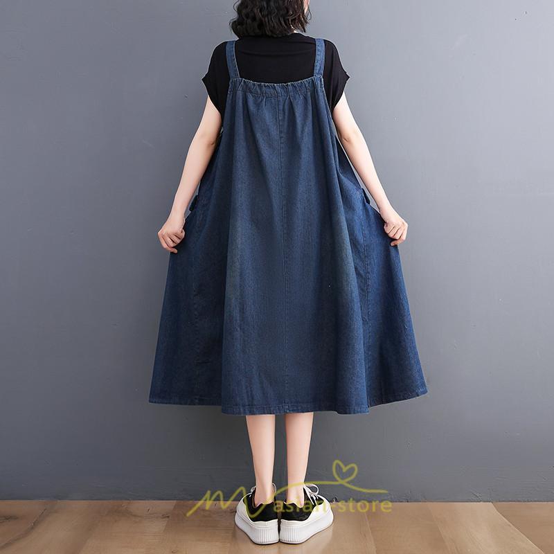 オーバーオール サロペット | デニム サロペット スカート オーバーオール ジャンパースカート レディース ワンピース 春 夏 秋 冬 20代 30代 大きいサイズ おしゃれ 40代 50代