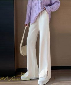 パンツ レギンス | パンツ マタニティウェア レディース マタニティパンツ ウエスト調整 着痩せ ゆったり ウエストゴム 裾口スリット ワイドパンツ 無地 秋 春 夏 きれいめ 上品