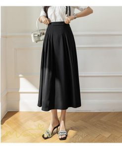 スカート | Aラインレディース 着痩せ 秋 冬 新作 ハイウエスト ロング丈 ウエストゴム 20代 30代 カジュアル OL ビジネス 秋冬 40代 コーデ 50代