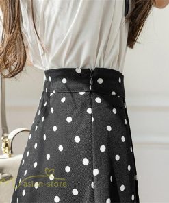 スカート | ロング 水玉 春夏 Aラインエレガント レディース 40代 ハイウェストボトムス 大人 通勤OL 体型カバー 20代 オシャレ30代 50代