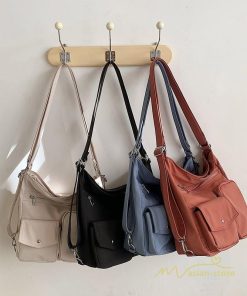 女性用バッグ | ショルダーバッグ レディースバッグ 2way 斜めがけ 肩掛けバッグ 通勤 通学 買い物 エコバッグ ファスナー 旅行 シンプル 大学生 おしゃれ ポケット多い