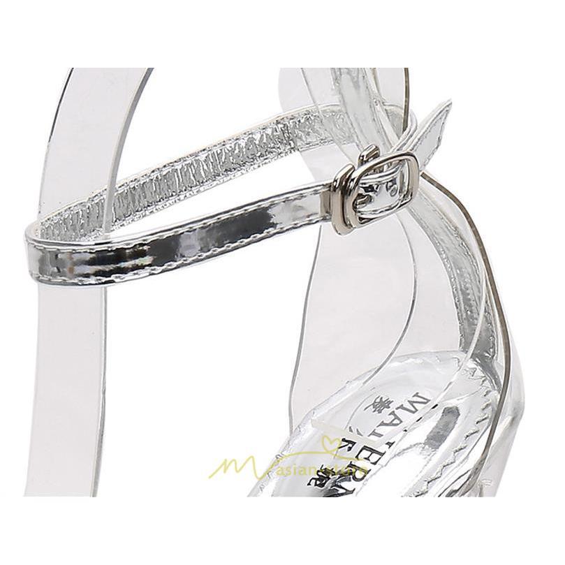 パンプス | ハイヒール 靴 厚底 シューズ 厚底靴 コスプレシューズ 女性 レディース 大きいサイズ 透明 コンテスト 14cmヒール ポールダンス ストラップ セクシー