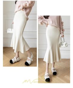 スカート | ロングレディース ウエストゴム きれいめ 会社 高身長 低身長 マーメイド 歩きやすい 着痩せ ニット 2022秋冬新作 セクシー 韓国ファッション 大人上品