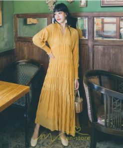 マキシ | リゾートワンピース レディース ロング丈 長袖 Aライン 旅行用 大人 可愛い お洒落 ふんわり フェミニン かわいい 春夏秋 SNS映え お出かけ きれいめ