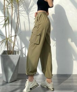 ワイドパンツ | ストリート風カーゴパンツ レディース