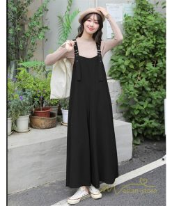 オーバーオール サロペット | サロペット 夏秋物 オーバーオール オールインワン ガウチョパンツ ワイドパンツ スカーチョ レディース 無地 送料無料 調整可 20代30代40代 可愛い 着痩せ