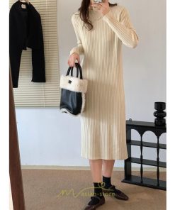 ニットワンピース | レディース 冬 きれいめ ニットフレア ロング おしゃれ 秋冬 送料無料 20代30代40代50代 可愛い おしゃれ 同窓会 通勤 女子会 デート