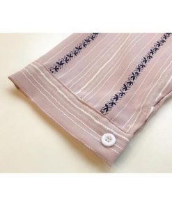 シャツ・ブラウス | 七分袖ブラウス レディースシャツ ストライプ プルオーバー 可愛い スリム ピンク 夏服 女の子 ストリート カジュアル 通勤 ブラウス かわいい 通学