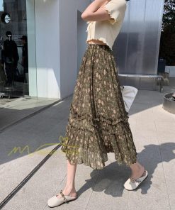 スカート | ロング 秋 花柄 柔らか ボトムス レディース ロングマキシ丈 シンプル 無地 カジュアル 着痩せ コーデ 春 30代 秋20代 40代 50代 夏物 夏