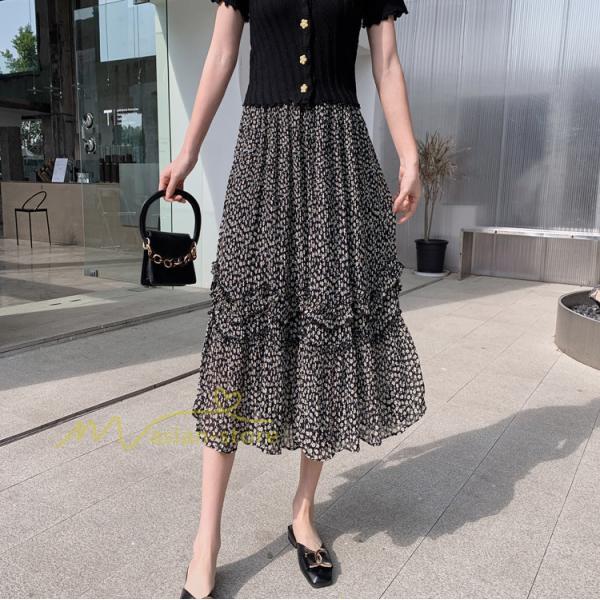 スカート | ロング 秋 花柄 柔らか ボトムス レディース ロングマキシ丈 シンプル 無地 カジュアル 着痩せ コーデ 春 30代 秋20代 40代 50代 夏物 夏