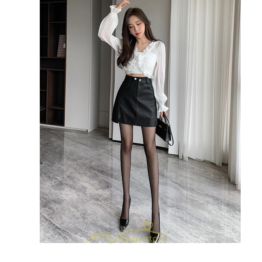 スカート | ミニレディース レザー Aライン タイト フェイクレザー 美シルエット シンプル ショート丈 着回し 通勤 お出かけ カジュアル