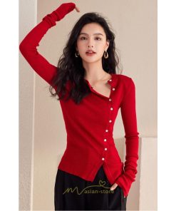 シャツ・ブラウス | ニットシャツ 長袖 ゆったり シャツ ブラウス トップス 体型カバー レディース 春秋 シンプル オシャレ 20代30代40代50代 ナチュラル カジュアル 着痩せ