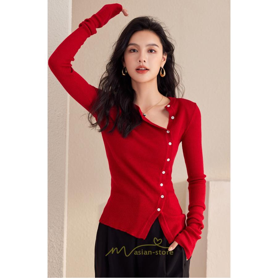 シャツ・ブラウス | ニットシャツ 長袖 ゆったり シャツ ブラウス トップス 体型カバー レディース 春秋 シンプル オシャレ 20代30代40代50代 ナチュラル カジュアル 着痩せ