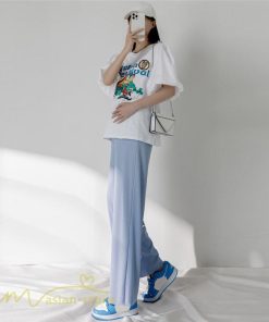 パンツ レギンス | ワイドパンツ マタニティウェア レディース 妊婦 マタニティパンツ 春 夏 秋 新作 薄手 妊婦服 産前 ウエスト調整 柔らか シンプル カジュアルパンツ 無地