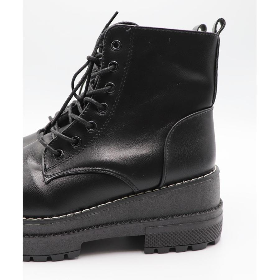 ショートブーツ | レースアップ 厚底 ブーツ 春秋冬 歩きやすい ワークブーツ ショート シューズ 美脚 レディース