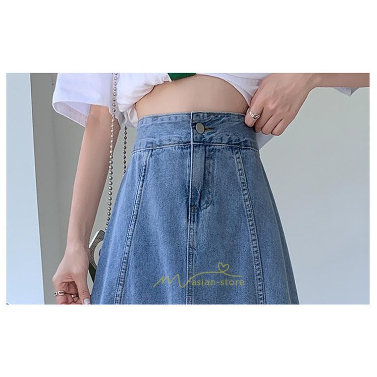 スカート | デニムロング レディース ロングボトムス フレア大きいサイズ 無地 シンプル 秋物 秋服 オシャレ キレイめ 秋冬