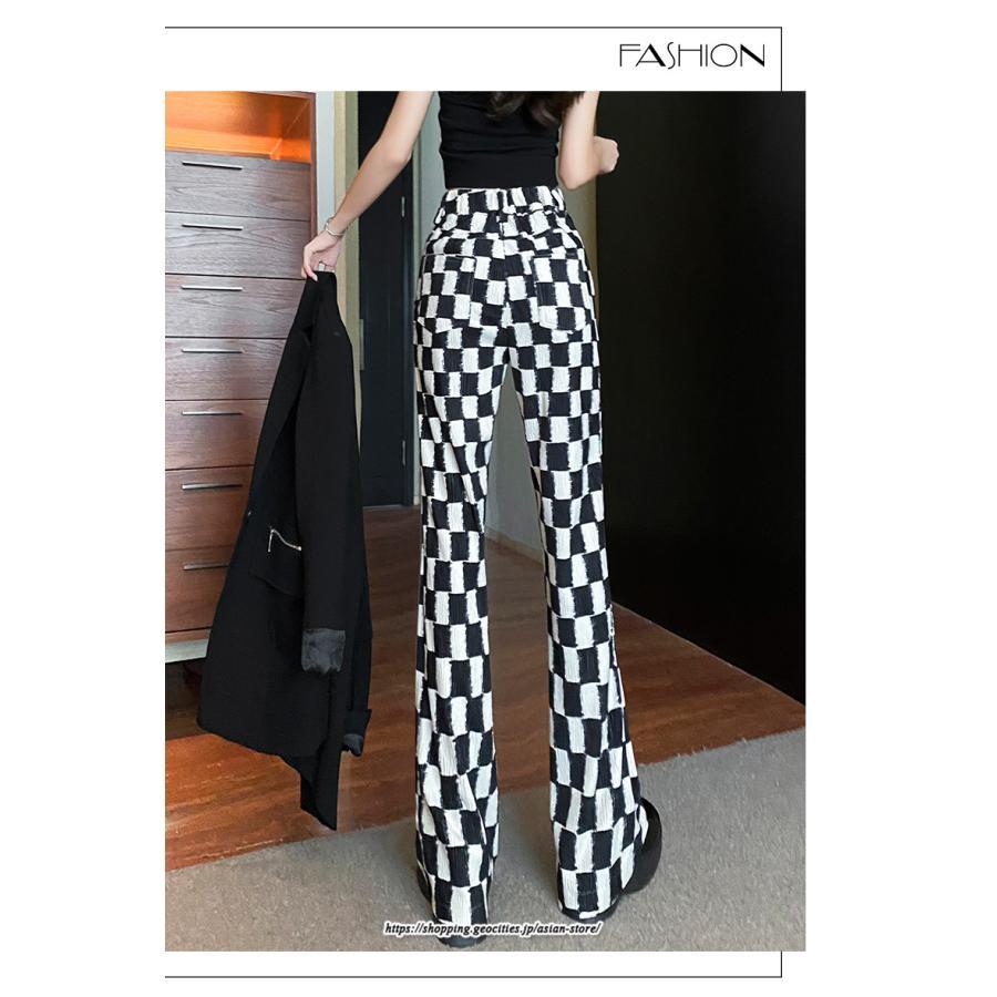 チノ・テーパード・ジョガー・スキニーパン | パンツ レディース フレアパンツ ロングパンツ チェック柄 カジュアル ハイウエスト ワイドパンツ トレンド かわいい おしゃれ 楽ちん お出かけ 送料無料 デート