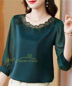 ｔシャツ・カットソー | Ｔシャツ レディース きれいめ 40代 春夏 上品 半袖Tシャツ ブラウス 20代30代40代50代 シフォンシャツ ママ カジュアル 人気 着痩せ お出かけ 上品 フェミニン