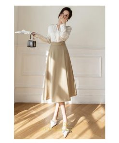 スカート | ロング 秋 秋服 レディース ボトムス ロングフレア Aライン キレイめ オシャレ フェミニン 可愛い 着痩せ 通学 お出かけ 新作 OL 通勤