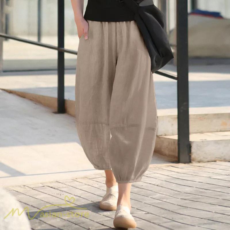ワイドパンツ | パンツ 無地 レディース 着痩せ かわいい 9分丈 カジュアルパンツ テーパードパンツ ガウチョパンツ 40代 30代 体型カバー 20代 お出かけ