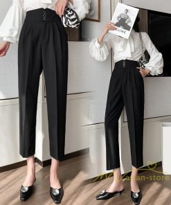 チノ・テーパード・ジョガー・スキニーパン | テーパードパンツ レディース 涼しい スーツパンツ スリムパンツ ハイウエスト 無地 美脚 大人 30代40代 黒パンツ オフィス 落ち感 通勤