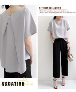 ｔシャツ・カットソー | Tシャツ レディース 半袖 カットソー ブラウス 着痩せ 無地 半袖Tシャツ クルーネック フリーサイズ 40代 可愛い 柔らか 通勤 通学 30代 着回し 20代 トップス