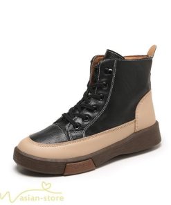 ショートブーツ | レディース ブーティー 太ヒール ブーツ ショートヒール カジュアル レースアップ 厚底 歩きやすい 厚底ブーツ コスプレ靴 編み上げブーツ