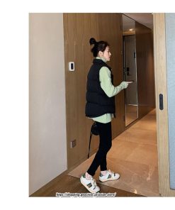 コート・ジャケット | 中綿ベスト レディース ダウンベスト 痩せ着 シンプル ショート丈 ダウンコート 秋 冬 暖かい 防寒着 大きいサイズ アウター おしゃれ