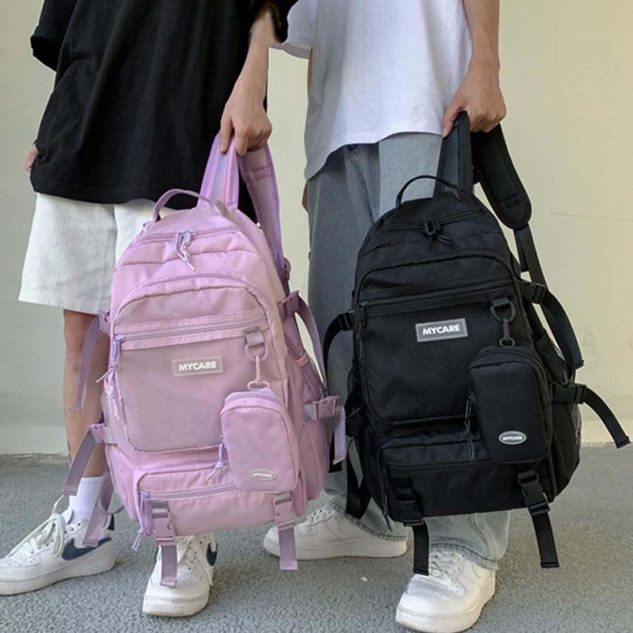 リュック | リュックサック 男女兼用 ポーチ付き通学