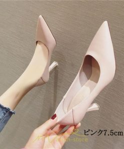 パンプス | 痛くない 歩きやすい黒 ブラック 走れる 楽 ハイヒール レディース ポインテッドトゥ 卒業式 ピンヒール 入学式 疲れない 履きやすい