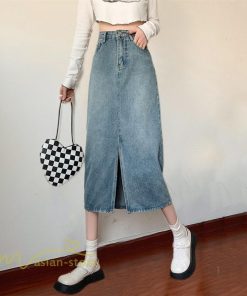 スカート | デニム マキシ夏 リゾート ロング結婚式 20代30代40代50代 カジュアル ひざ丈 ロング丈 春 キレイめ エレガント 可愛い 無地 レトロ