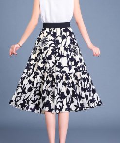 フレアスカート | ミモレ丈スカート サラリ Aライン 花柄
