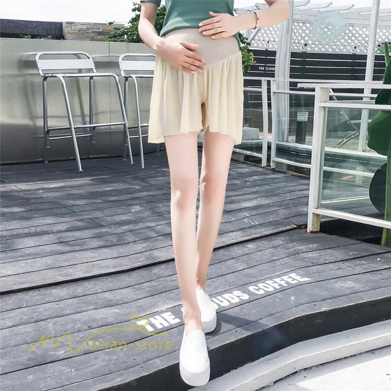 ショートパンツ | マタニティパンツ 妊婦 産前 レディース 着痩せ パンツ ショート丈 無地 夏 新作 サマー おしゃれ サマーパンツ 上品 ゆったり きれいめ ウエスト調整 日常感