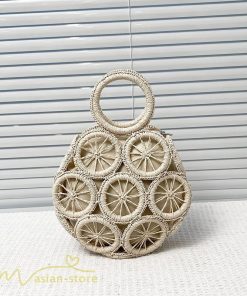 さいふ　バッグ | カゴバッグ バック 籠 夏 手編み レディース ハンドメイド トートバッグ ナチュラル かごバッグ 夏 サマーバッグ 2022新作 軽い オシャレ 可愛い 女の子