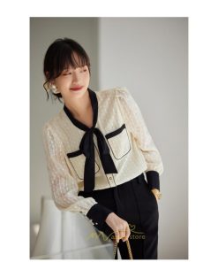 シャツ・ブラウス | ブラウス シャツ レディース 40代 上品 ブラウス きれいめ 通勤 OL ビジネス ゆったり リボン レース 秋服 オフィス キレイめ 20代30代40代50代