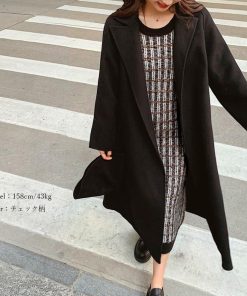 ワンピース | ニット袖異素材 パフスリーブ