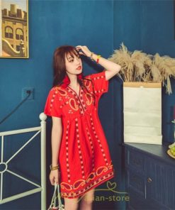 ミニ丈 | ワンピース ミニワンピース 膝上 レディース 夏 綿麻 きれいめ カジュアル 膝丈 Aライン おしゃれ 大人 可愛い セクシー Vネック 緑 赤 半袖 白 新作 上品