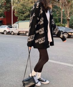 ニット・セーター | 英字ロゴニットカーディガンレディース