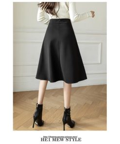 スカート | 秋 冬 レディース ボトムス ロングフレア ミモレ丈Aライン30代 40代 50代 着やせ 上品 秋冬 ラシャ 2022新作 通学 通勤