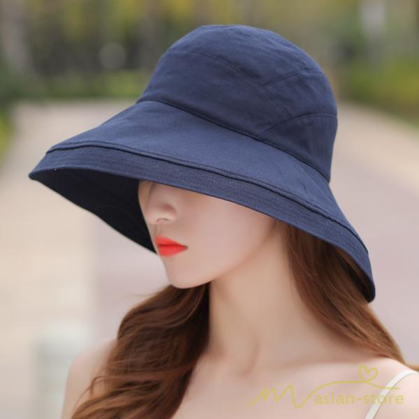 レディース | 帽子 春 夏 Uv 遮光 折りたたみ 大きいサイズ UVカット帽子 ひも つば広 頭 大きい 洗える 母の日 自転車 日焼け対策 遮光 小顔 熱中症 紫外線対策