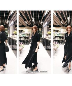 マキシ | 冬新作 ワンピース レディース ロング シャツワンピース 膝丈 婦人服 無地 大きいサイズ 長 可愛い ロングワンピース おしゃれ