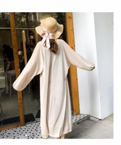 カーディガン | ロング薄手ニットレディーストップス 日焼け止め衣 UVカット 紫外線対策 長袖 前開き ゆったり 2020春夏 おしゃれ 透け感