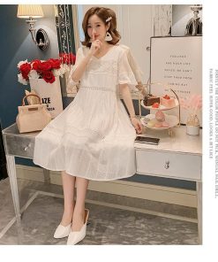 ワンピース | マタニティマタニティ レディース 体型カバー 半袖 産前産後 膝丈 普段着 Aライン マタニティウェア ママ ひざ丈 授乳口なし ワンピ