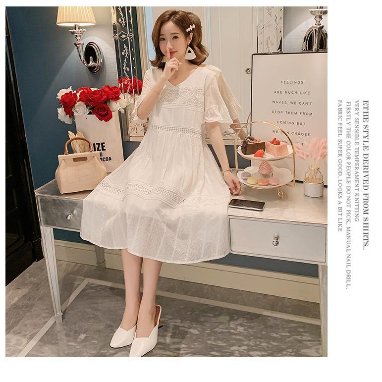 ワンピース | マタニティマタニティ レディース 体型カバー 半袖 産前産後 膝丈 普段着 Aライン マタニティウェア ママ ひざ丈 授乳口なし ワンピ